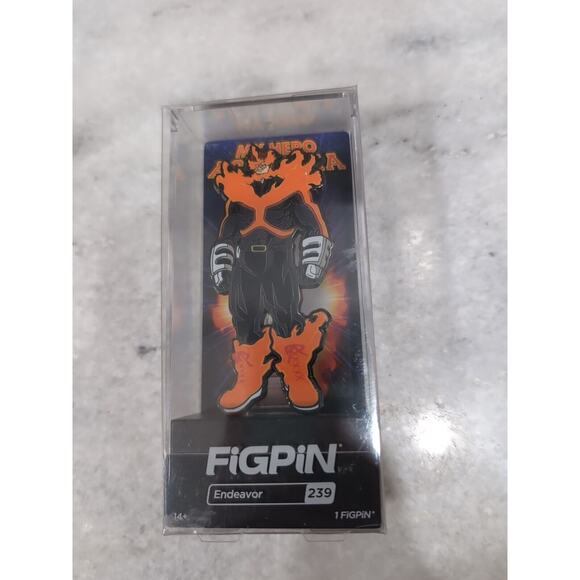 FiGPiN #239 My Hero Academia‎ Endeavor, Target Exclusive Collectible Pin, Unlock - Picture 1 of 5